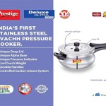 Prestige Svachh Alpha Junior Handi Stainless Steel Outer Lid Pressure Cooker, 4L