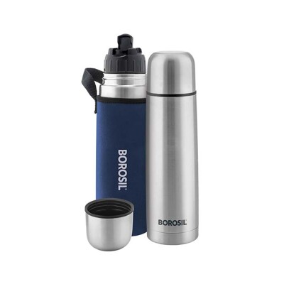 Borosil Vacuum Flask Thermo 500ML, Blue