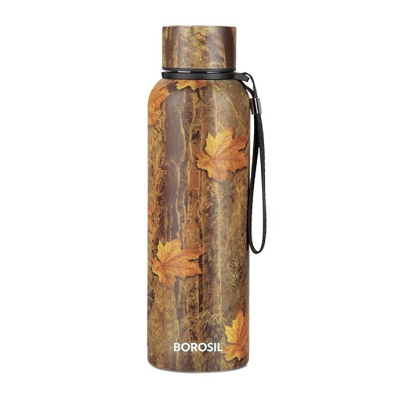 Borosil Vacuum Bottle Trek 700ML, Maple