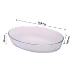 Borosil Oval Baking Dish 1.6L