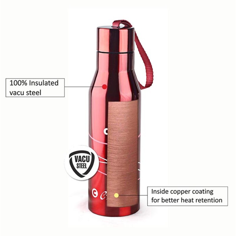 Cello Refresh Stainless Steel Sports Bottle 500ML