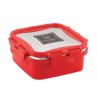 Cello Click It Stainless Steel Tiffin Carrier Square