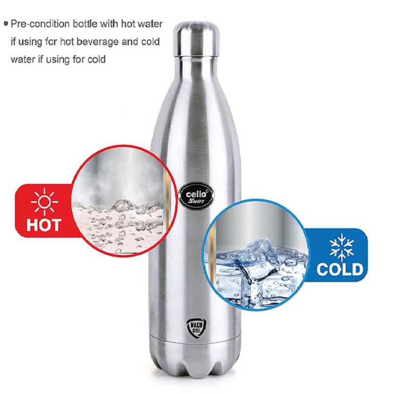 Cello Swift Stainless Steel Flask 1000ML