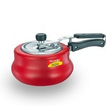 Prestige Nakshatra Plus Svachh Hard Anodised Spillage Control Handi Inner Lid Pressure Cooker, 3L (Red)