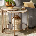 BH Engineered Tall Round Nesting Table