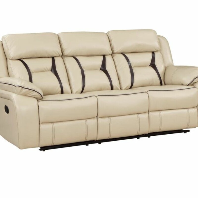 BH Cream 3-Seater Recliner