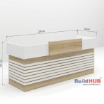 BH Engineered Layered Reception Desk