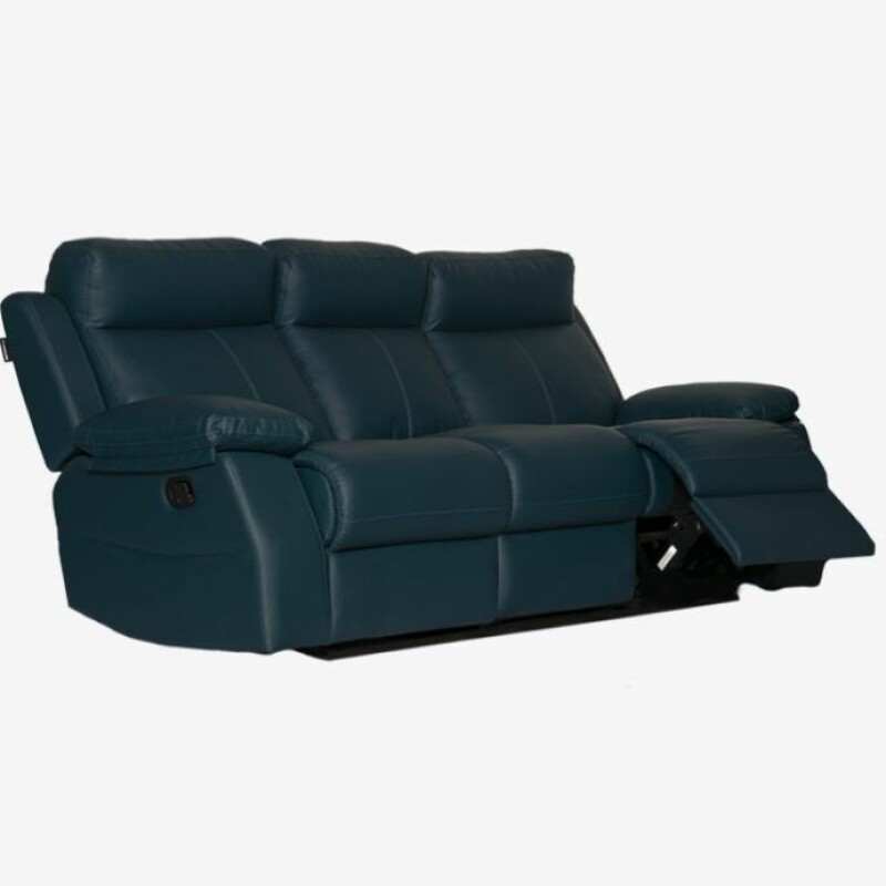 BH Luxe 3-Seater Recliner Deep Blue