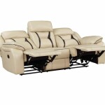 BH Cream 3-Seater Recliner