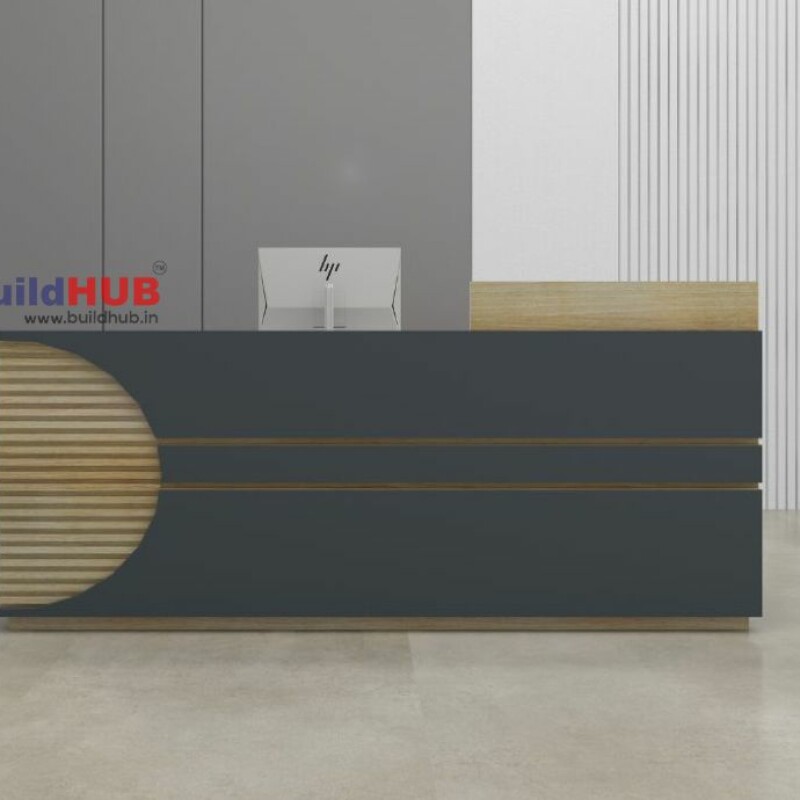 BH Engineered Curve Reception Desk