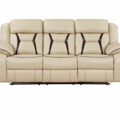 BH Cream 3-Seater Recliner