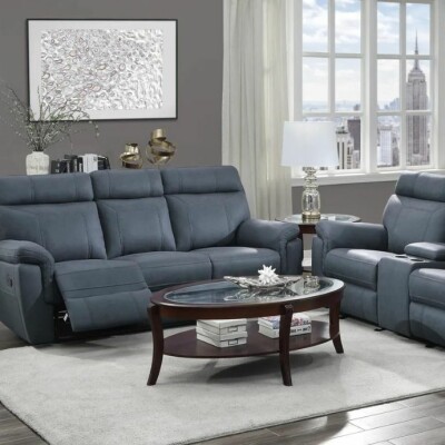 BH Serenity Blue 3-Seater Recliner