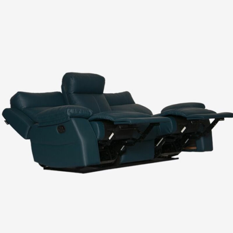 BH Luxe 3-Seater Recliner Deep Blue