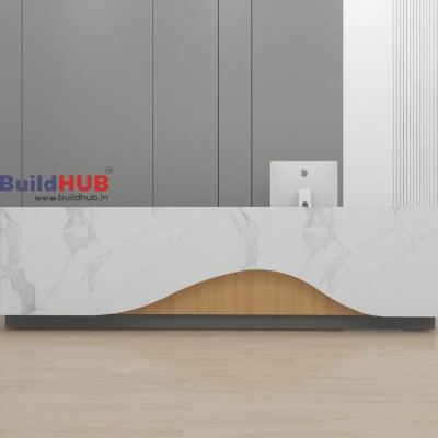 BH Engineered Curved Reception Desk