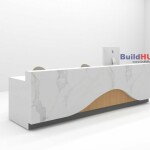 BH Engineered Curved Reception Desk