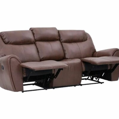 BH LuxeRest Brown 3-Seater Recliner