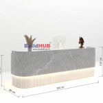 BH Engineered Serene Reception Desk