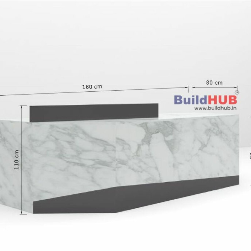 BH Engineered Marble Reception Desk