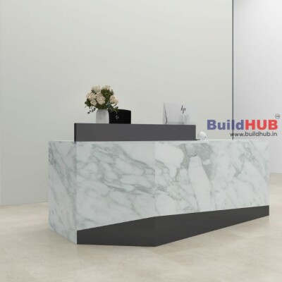 BH Engineered Marble Reception Desk