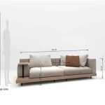 BH Engineered White Leather Sofa Set