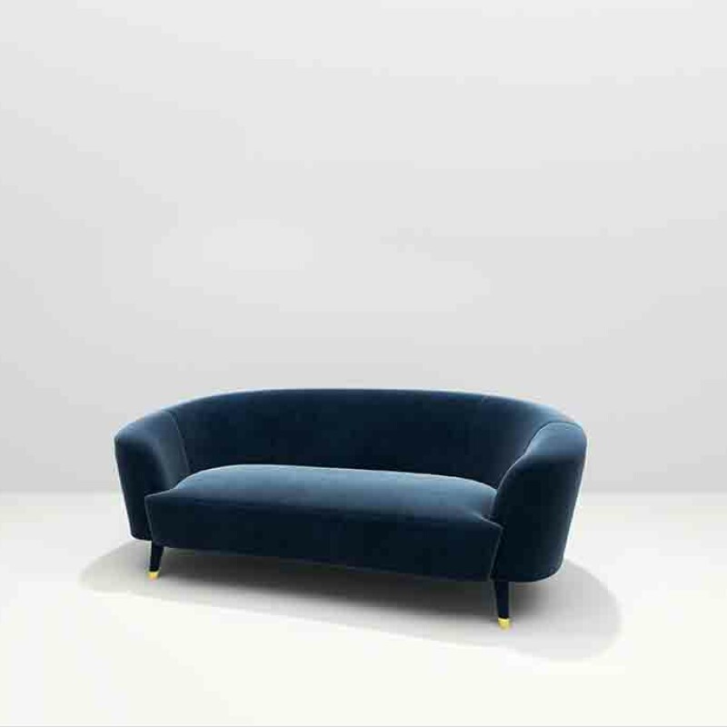 BH Engineered Rich Blue Sofa Set