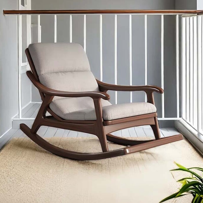 BH Modern Upholstered Rocking Chair