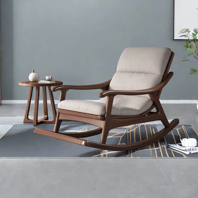 BH Modern Upholstered Rocking Chair