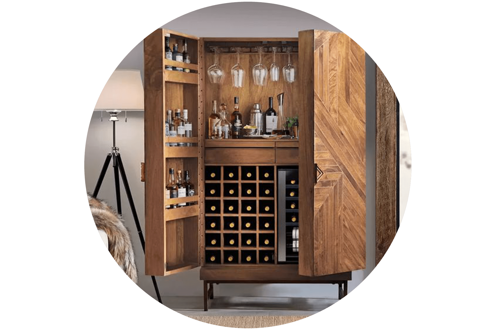 24x7 kitchen cabinet bar
