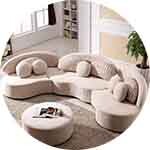 Curved Sofa Set