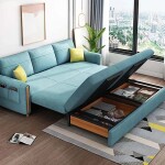 BH Compact Fabric Sofa cum Bed