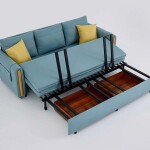 BH Compact Fabric Sofa cum Bed