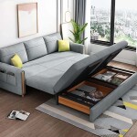 BH Elegant Fabric Sofa cum Bed