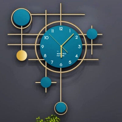 Blue Antique Wall Clock HT