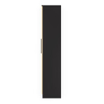 BHF 3 Door Wardrobe in Ivory & Black Finish