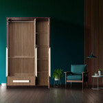 Premium 3 Door Wardrobe in Lorraine Walnut Finish