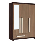 Premium 3 Door Wardrobe in Lorraine Walnut Finish