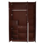 Engineering Wood 3 Door Wardrobe in Mahagony Finish