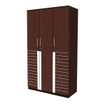 Engineering Wood 3 Door Wardrobe in Mahagony Finish