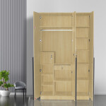 Engineering Wood 3 Door Wardrobe in Alberta Maple