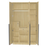 Engineering Wood 3 Door Wardrobe in Alberta Maple