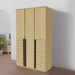 Engineering Wood 3 Door Wardrobe in Alberta Maple