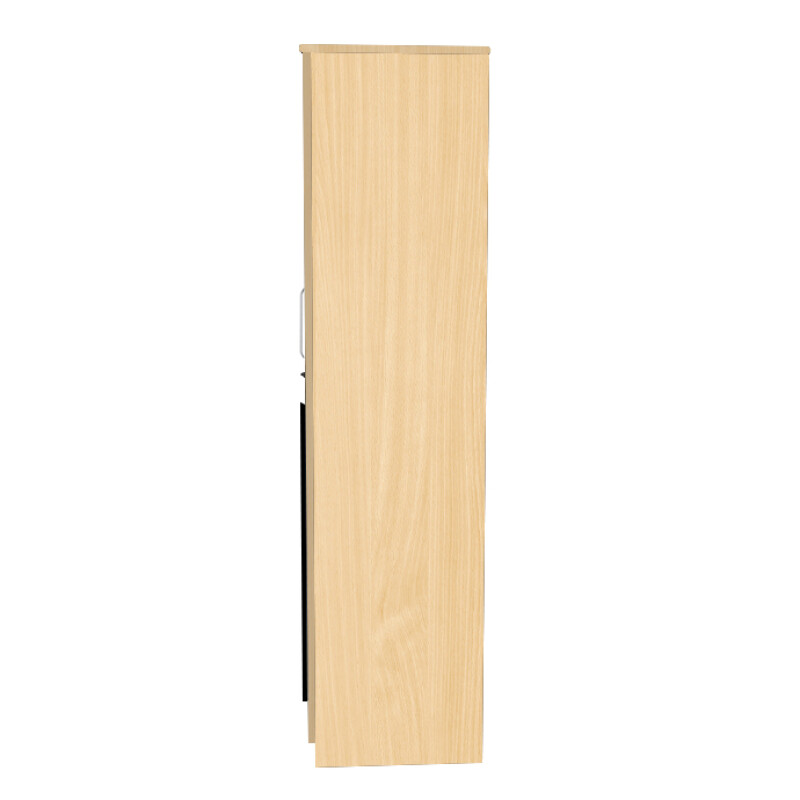 Engineering Wood 3 Door Wardrobe in Ice Beech