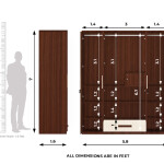 Engineering Wood 4 Door Wardrobe in Classic Planked Walnut & Ice Beech