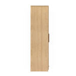 Engineering Wood 4 Door Wardrobe in Ivory Beech & Khaya Mahagony