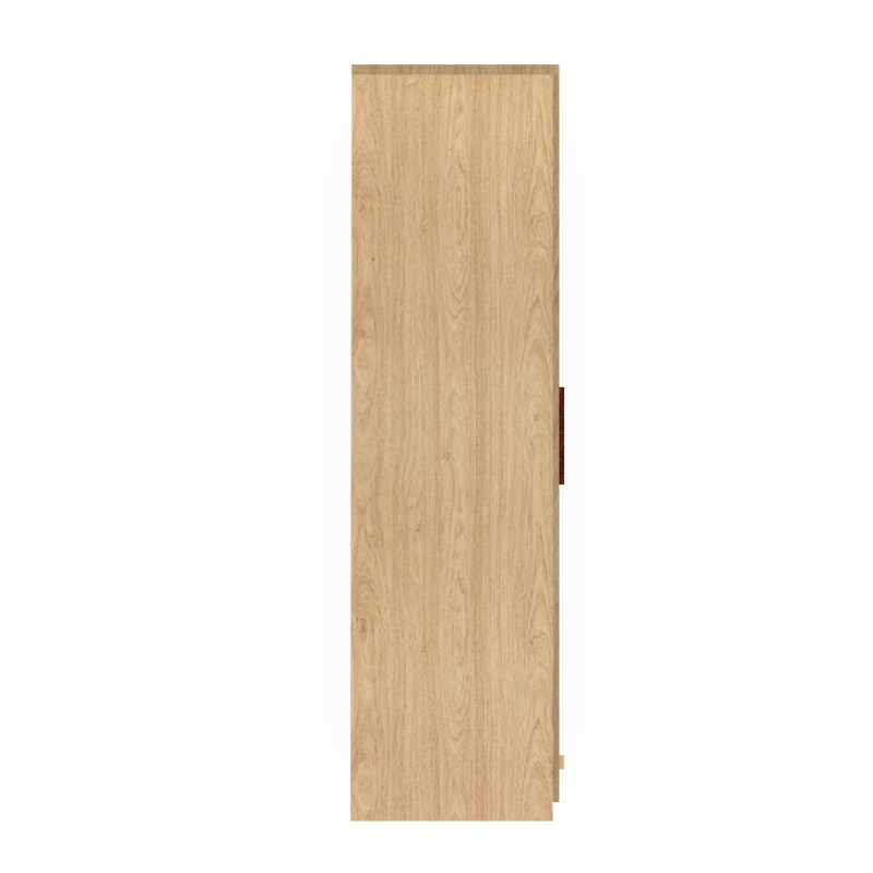 Engineering Wood 4 Door Wardrobe in Ivory Beech & Khaya Mahagony